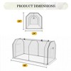 2-ft L x 4-ft W x 2-ft H White Pop-up Greenhouse - 3 of 4