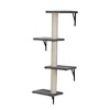 Sevobal Pet Tower 5 Pcs Multi Level Wall Mounted Indoor Cat Tree Furniture with Scratching Board, Bridge for Indoor Cats, Gray, 12.2"*12.2"*12.2" - 2 of 4