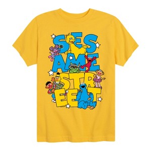 Boys' - Sesame Street - SS Stacked Short Sleeve Graphic T-Shirt - 1 of 4
