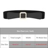 INSPIRE CHIC Women's Fashion Wide Elastic Pearl Metal Fastener Thick Trimmed Stretchy Waist Belts 1 Pc - 4 of 4