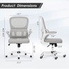 RISOKEYS Ergonomic Office Chair - with Lumbar Support, Space-Saving Flip Armrests, Breathable Mesh Design for Home Office, Gaming - 2 of 4