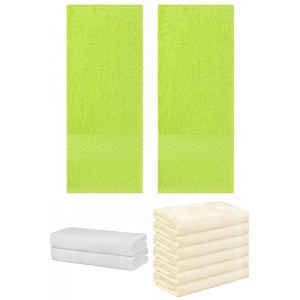 REGALWOVEN Absorbent Solid Bath Hand Face Cloths Cotton Towels 3 Piece Sets - 1 of 4