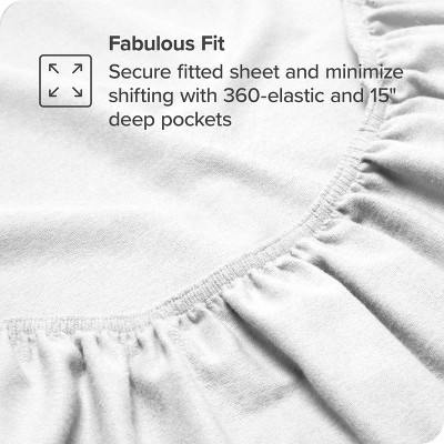 King White Organic Cotton Flannel Sheet Set