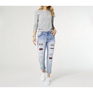 Women's Rayne friend Patch Jean - COCO + CARMEN - 1 of 4