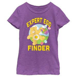 Girl's Care Bears Expert Egg Finder T-Shirt - 1 of 4