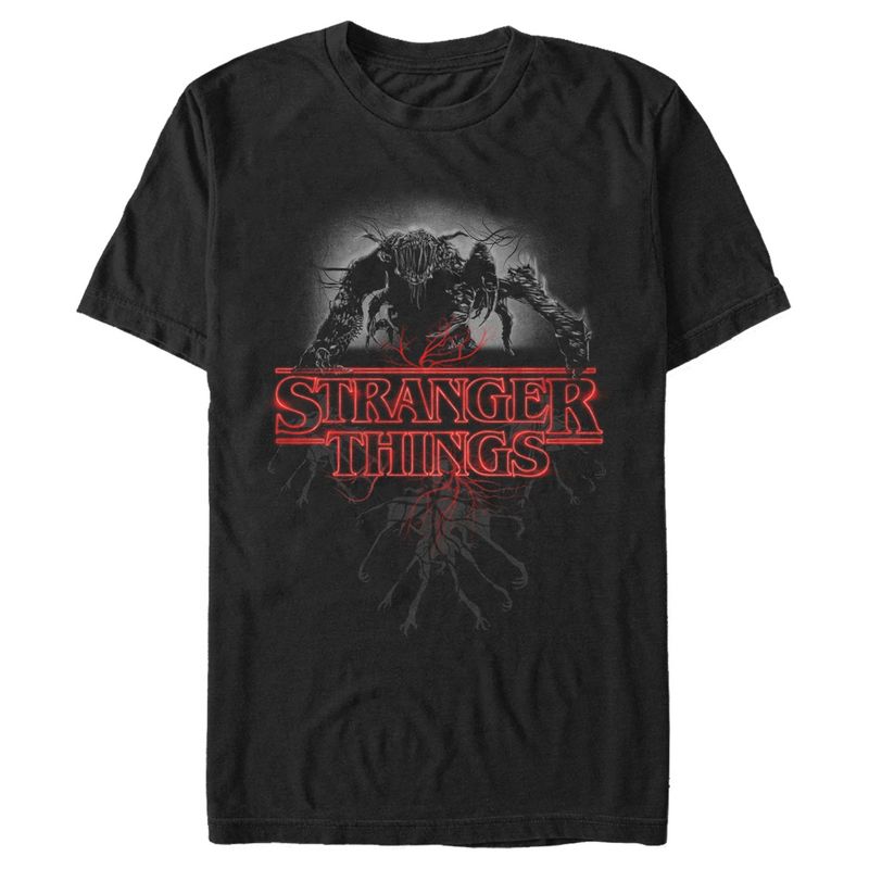 Men's Stranger Things Mind Flayer Logo Glow T-Shirt, 1 of 6