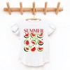 The Juniper Shop Watermelon Chart Summer Vibes Flutter Sleeve Tee - 2 of 4