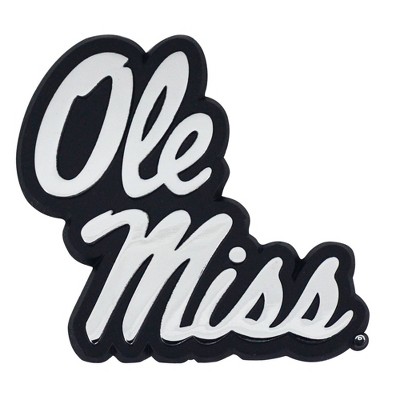 NCAA University of Ole Miss Rebels 3D Chrome Metal Emblem