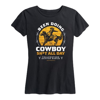Women's - Yellowstone - Been Doing Cowboy Short Sleeve Graphic T-Shirt