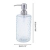 Unique Bargains Elegant Polka Dot Pattern Soap Pump Dispenser for Bathroom 16.9oz 1 Pc - 4 of 4