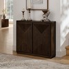 Bella Depot  39'' Modern V-shape Storage Cabinet, Narrow Side Cabinet for Living Room Entryway Hallway Kitchen - 3 of 4