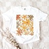 Simply Sage Market Fall Floral Glitter Garment Dyed Tee - 3 of 4