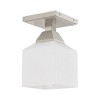 Livex Lighting Aragon 1 - Light Flush Mount in  Brushed Nickel - 4 of 4