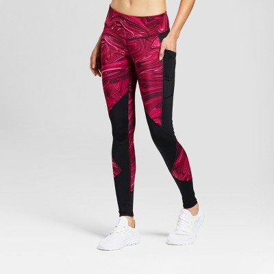 Womens Reversible Embrace Print-to-Solid Leggings - C9 Champion