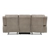 Luxurious Style Double Reclining Sofa 1pc Brown Plush Comfortable Living Room Furniture - 4 of 4