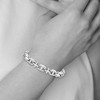 Black Bow Jewelry Men's 10mm Cross and Anchor Link Stainless Steel Bracelet, 8.5 Inch - 4 of 4