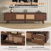 Clihome Mid Century Modern TV Stand for 80" TVs, Entertainment Center with Sliding Doors and Drawers, TV Table with Storage for Living Room - 4 of 4