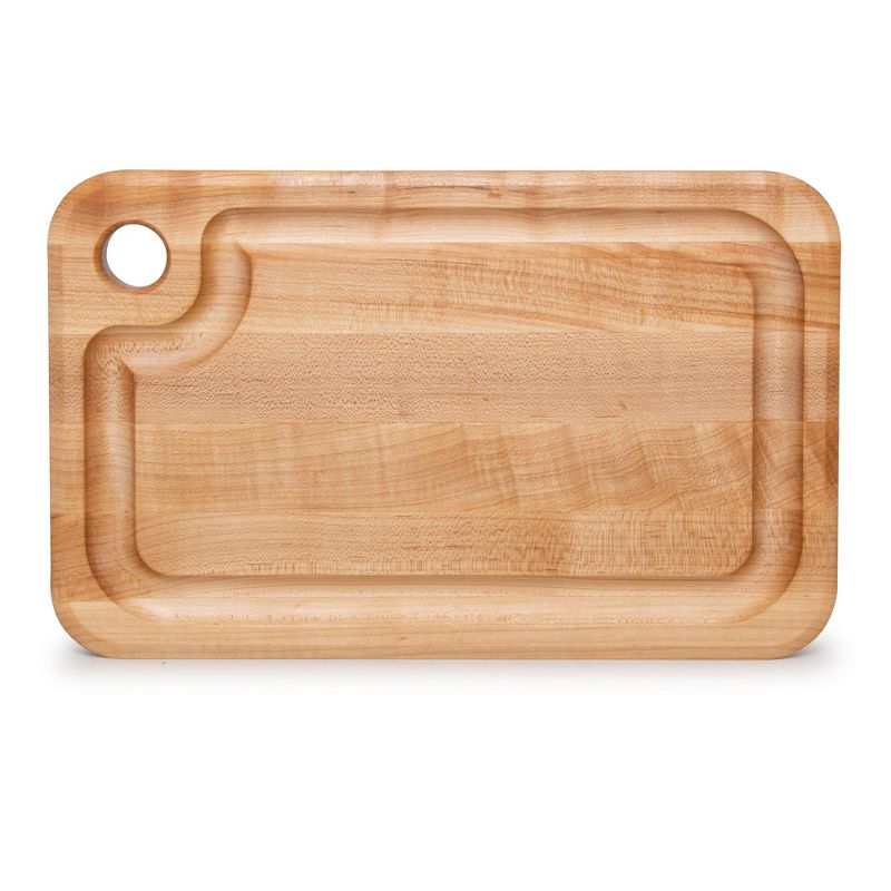 John Boos Block Prestige Edge Grain Maple Wood Reversible Cutting Board with Fluid Channel, 3 of 8