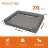 Artloge Luxury Dog Sofa Microfiber Leather Pet Bed Indoor Orthopedic Dog Couch Jumbo Indoor Furniture with 3-sided Supportive Pillow & Foam Base - 3 of 4