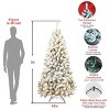 Artificial Trees Christmas Lit with 200 Warm Incandescent Lights, Prelit Christmas Tree with 498 Memory Wire Tips,Home Decoration-Maison Boucle - 4 of 4