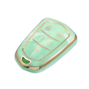 Unique Bargains Compatible 5 Button Car Key Fob Cover for Cadillac Escalade ATS CTS - 1 of 4