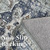 Washable Vintage Medallion Area Rug Non Slip Backing Stain Resistant & Low Pile Carpet for Bedroom Living Room Dining Room Bedroom - 4 of 4