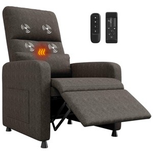 GustoWave Power Recliner Chair with Massage and Heat, Overstuffed Tall Back, Padded Seat, Home Theater Seating for Living Room - 1 of 4