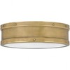 Quoizel Lighting Ahoy 1 - Light Flush Mount in  Weathered Brass - 2 of 4