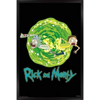 Rick And Morty - Portal Framed Poster Trends International