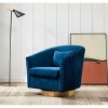 Clara Quilted Swivel Tub Chair - SFV4702 - Safavieh Couture - 2 of 4