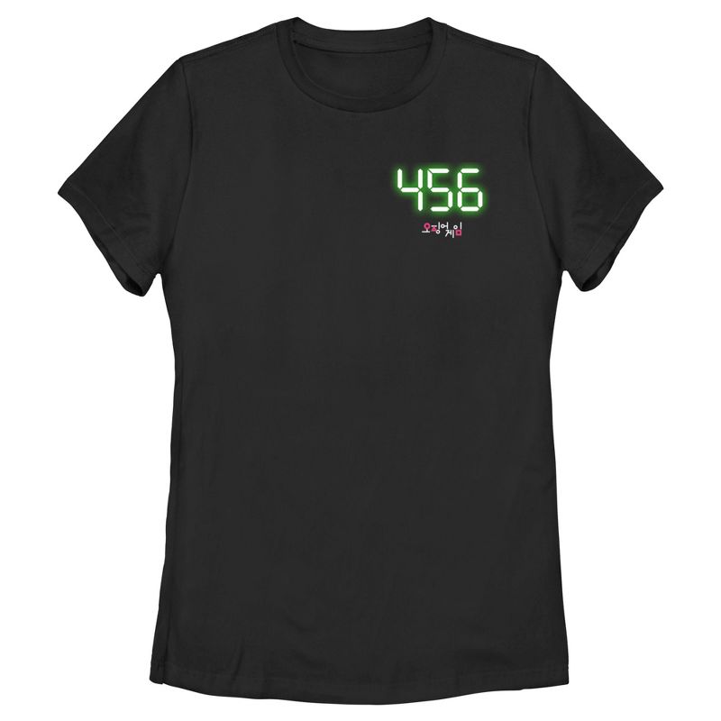 Women's Squid Game 456 Digital T-Shirt, 1 of 5