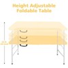 Okak 4/6/8FT Portable Outdoor Dining Table with Foldable Design, Easy-Carry Picnic Table with Sturdy Tabletop and Handle, Outdoor Table - 2 of 4