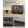 SONGMICS HOME Heavy-Duty Dog Crate, 48 x 29.5 x 34.7 Inches Dog Cage for Large Dogs, Expandable Dog Kennel, Ink Black - 2 of 4