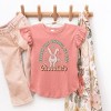 The Juniper Shop Follow The Bunny He Has Chocolate Toddler Flutter Sleeve Tee - 2 of 2