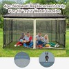 Replacement Mesh Sidewall Netting for 10' x 12' Gazebos and Canopy Tents with Zippers - 4 of 4
