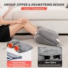 Electric Foot Warmer - Soft Heating Pad with 6 Heat Settings, Sleeve for Feet, Legs & Back, Fast Heating, Machine Washable (Grey, 32x22 Inch) - 3 of 4