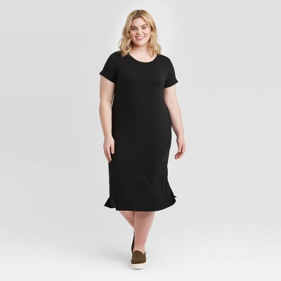 women's plus size little black dress