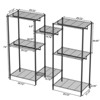 BDELITE Heavy Duty Garment Rack, Adjustable Freestanding Closet Organizer with 8 Adjustable Wire Shelves and 5 Clothes Rails-74.2*17.13*74 Inch, Black - 3 of 4