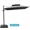 Crestlive Products 9x11 FT Double Top Patio Cantilever Offset Umbrella UV30+ Outdoor 360° Rotation 6 Heights Adjustable - 2 of 4