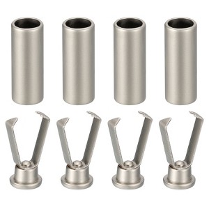 Unique Bargains Alloy Cylindrical Shoelace Replacement Tips 4 Pcs - 1 of 4