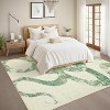 Washable Area Rug, Non-Slip, Low Pile, Ultra Thin, Abstract Snake Print for Living Room, Bedroom, Dining Room, Office. - 3 of 4