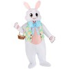 HalloweenCostumes.com One Size Fits Most   Adult Inflatable Easter Bunny Costume | Halloween Rabbit Suit for Adults,  White/Blue/Orange - 3 of 4