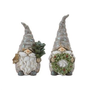 Melrose Pine Tree Trunk Gnome (Set of 2) - 1 of 4