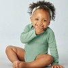 Honest Baby Girls' 8pk Rainbow Organic Cotton Long Sleeve Bodysuit - Pink/Orange - 2 of 3