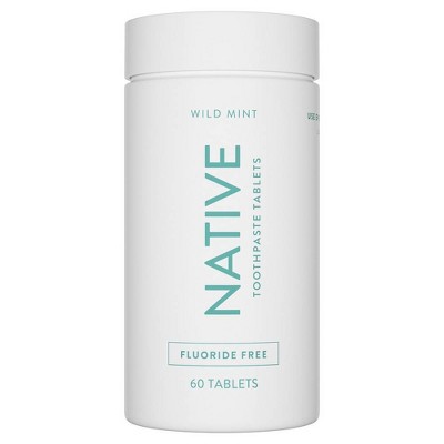 Native Fluoride Free Natural Toothpaste Tablets - 60ct