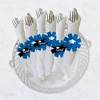 Big Dot of Happiness Blue Grad - Best is Yet to Come - Royal Blue Graduation Party Paper Napkin Holder - Napkin Rings - Set of 24 - 3 of 4