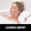 Bath Pillow for Tub with Headrest for Neck and Back Support, 2-Panel Luxury Bathtub Pillow with Strong Suction Cups - 4 of 4