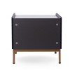 Vynxaria Modern Stone Top End Table Gold Frame Night Stand Contemporary Side Table for Home Decor - 3 of 4