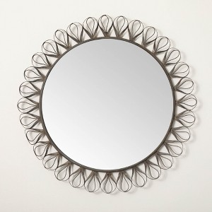 35.25"H Sullivans Baroque Scrollwork Wall Mirror, Gray - 1 of 4
