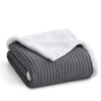 Mills Waffle Charcoal Quilted Throw - Levtex Home : Target
